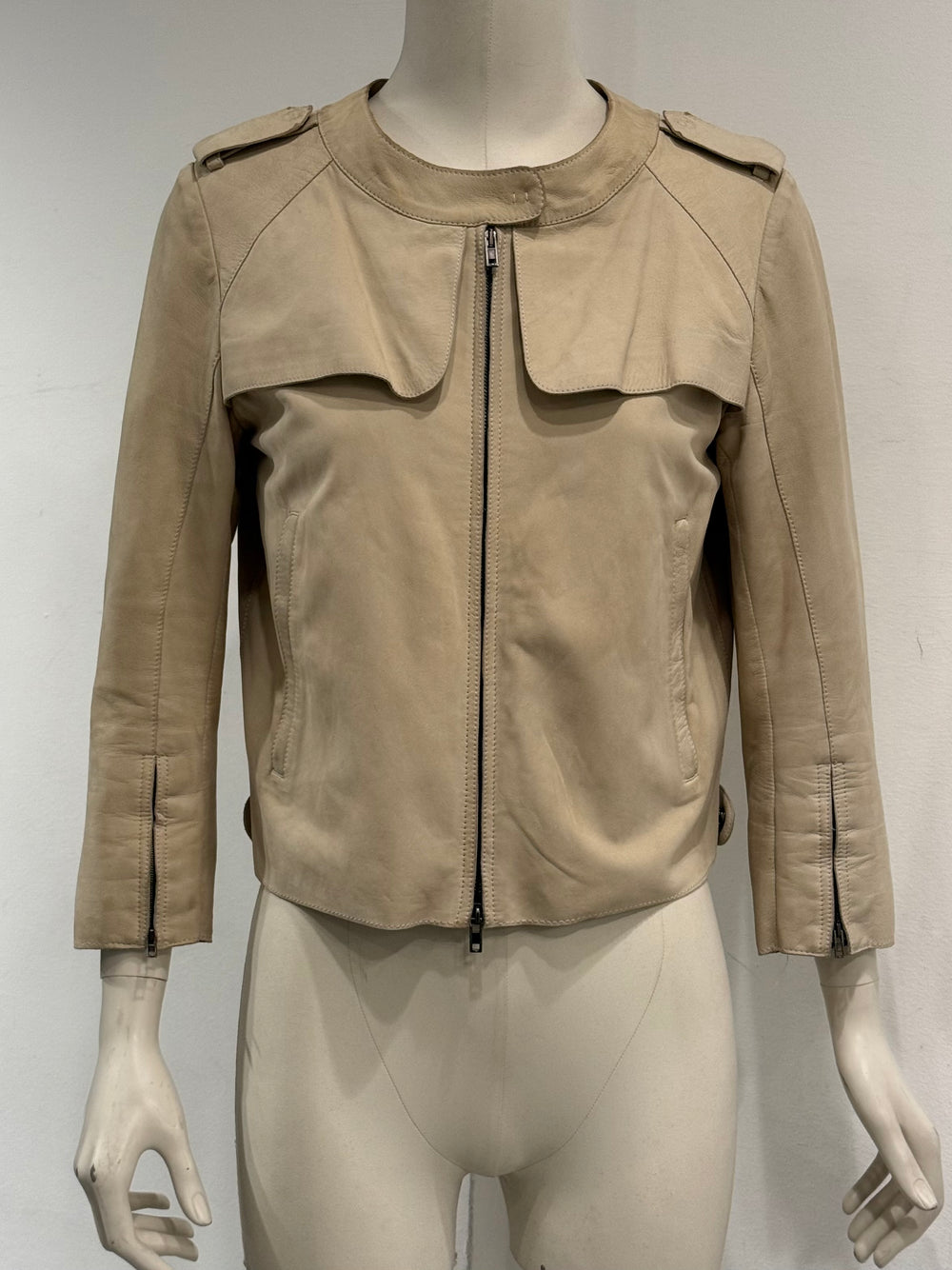 2010 Miu Miu goatskin military jacket