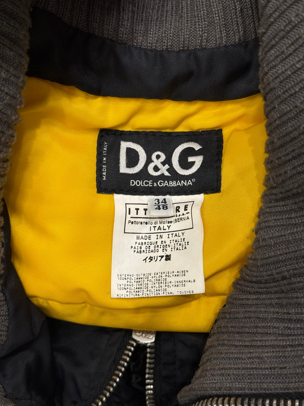 A/W2003 Dolce & Gabbana multi-zipper tornado cargo jacket