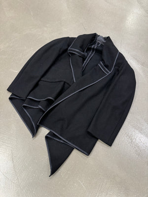 1990s Comme des Garçons asymmetrical wool jacket