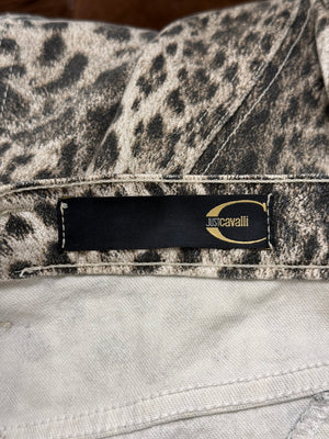 2000s Roberto Cavalli leopard print pants