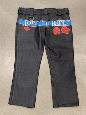 Dolce & Gabbana Join To Ride leather capri shorts