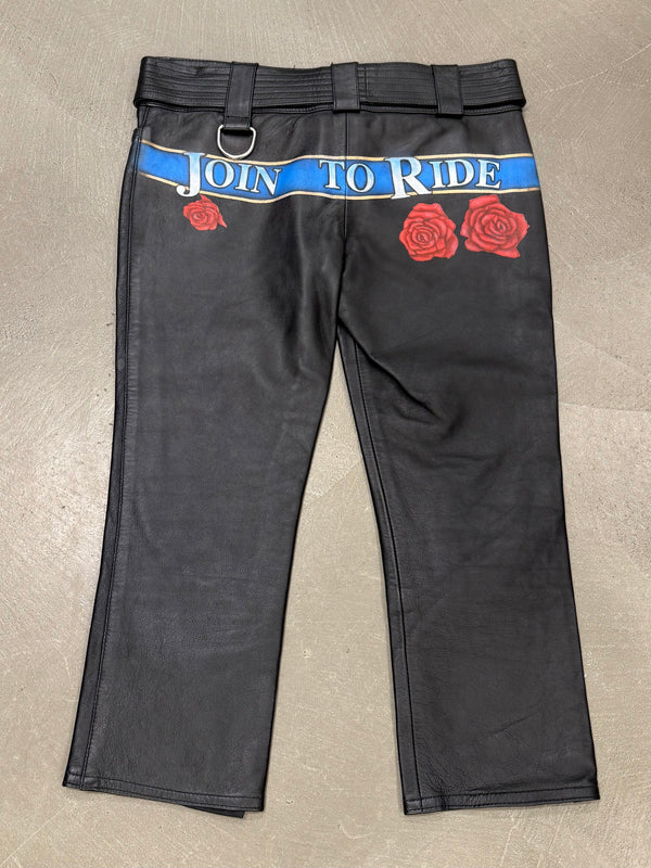 Dolce & Gabbana Join To Ride leather capri shorts