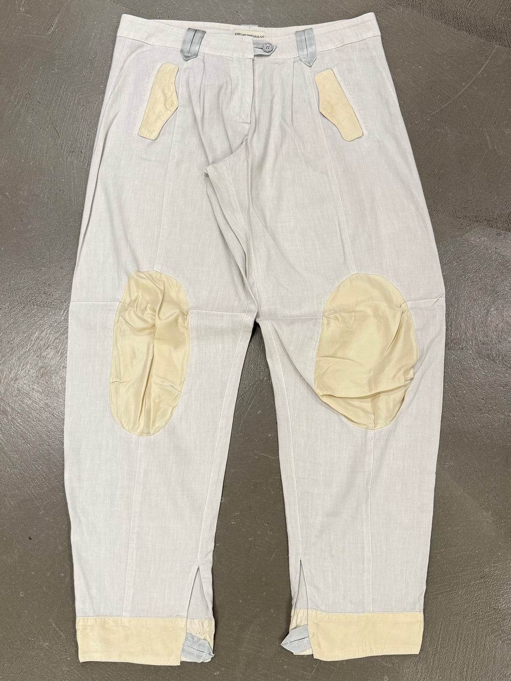 1990s Armani double knee technical pants