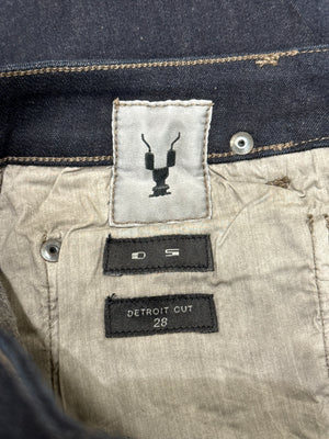 Rick Owens DRKSHDW “Detroit cut” raw denim jeans