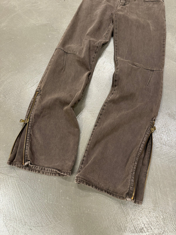 F/W 2003 Dolce & Gabbana All Around Waist Zip Pants