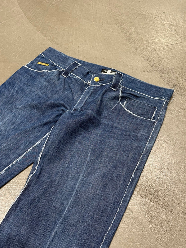 2000s Dolce & Gabbana distressed jeans