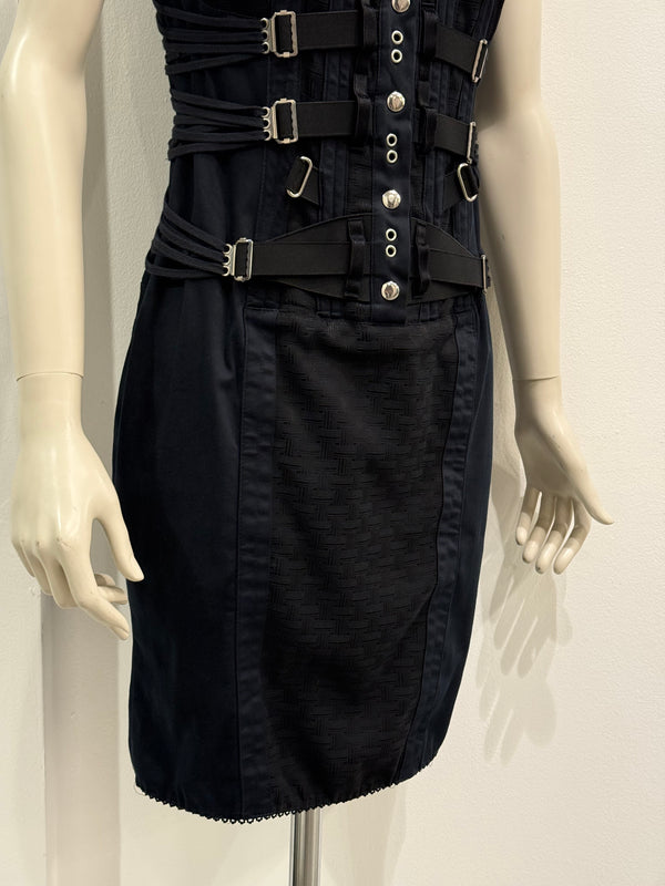 S/S2004 Dolce & Gabbana bondage corseted dress