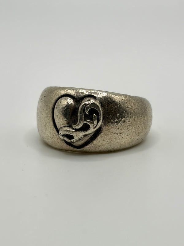 Chrome Hearts heart in bond ring