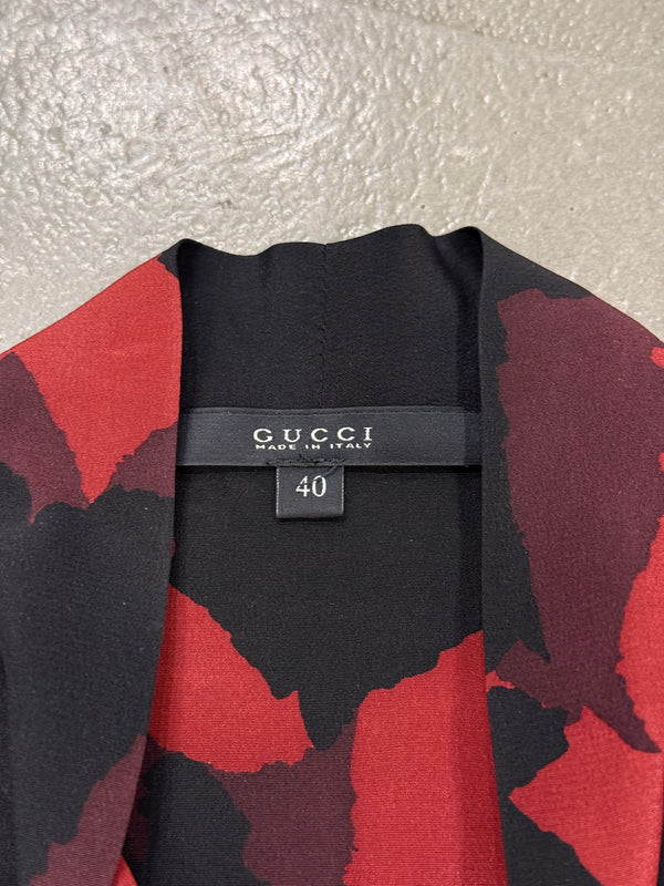 2010s Gucci sleeveless bow-tie blouse