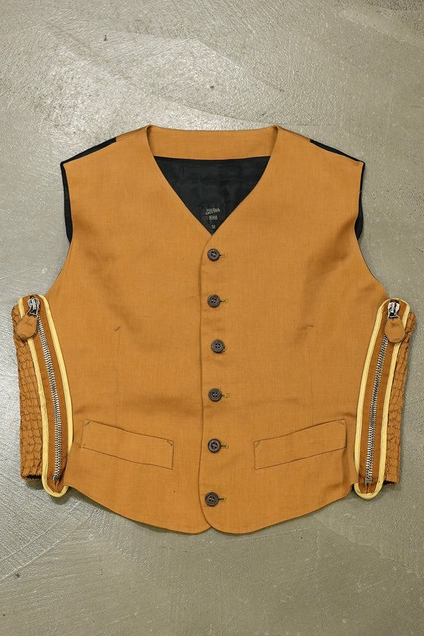 1990s Jean Paul Gaultier zipper blazer vest