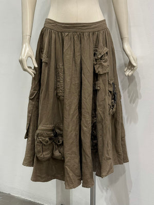 S/S2003 Dolce & Gabbana multi pocket cargo military skirt