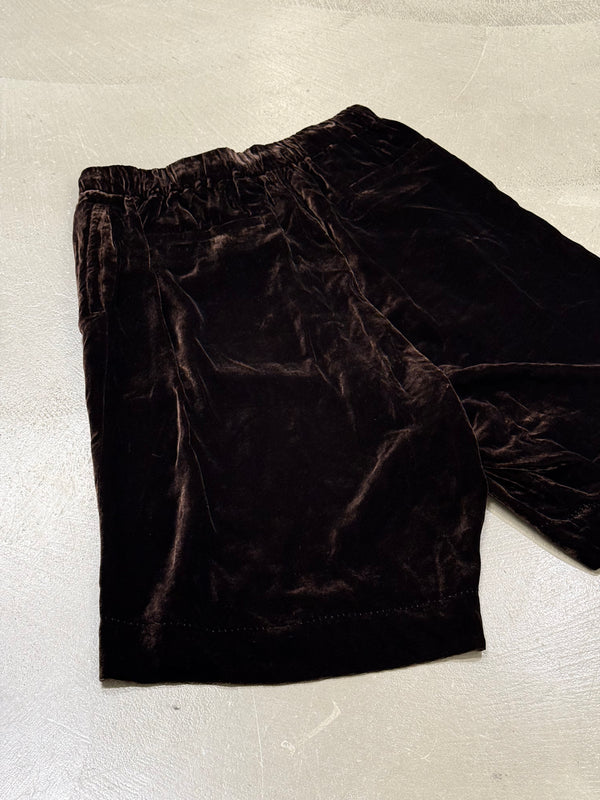 2010s Dries Van Noten velvet shorts