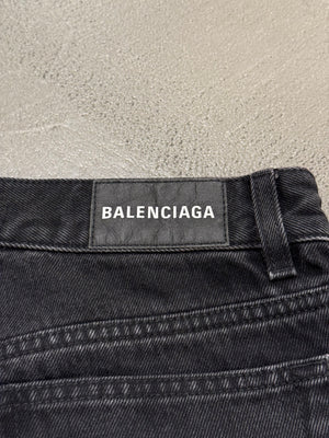 A/W2019 Balenciaga fifthy-fifthy split jeans