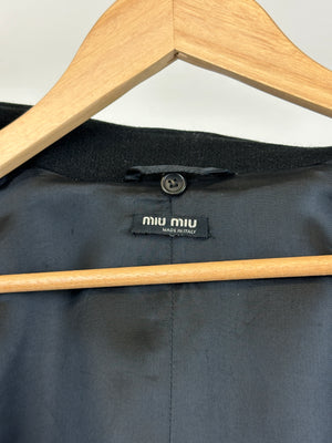 2000s Miu Miu double breasted wool coat