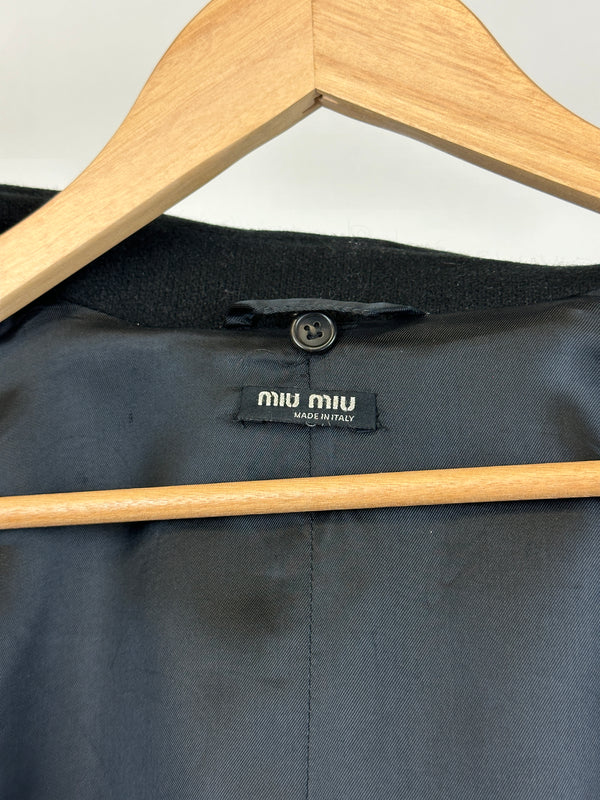 2000s Miu Miu double breasted wool coat