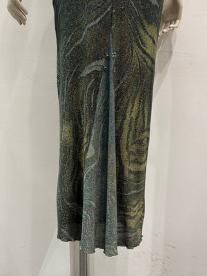 2000s Roberto Cavalli embellished midi skirt