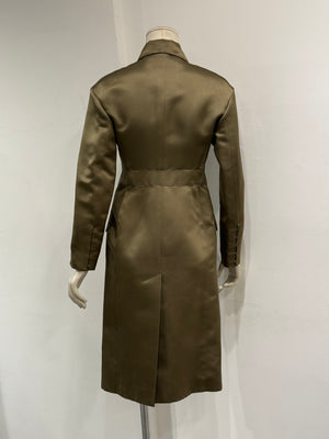 2000s Louis Vuitton by Marc Jacobs Napoleon military silk trench coat