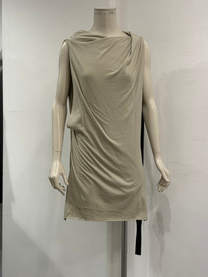 Rick Owens draped asymmetrical sleeveless dress