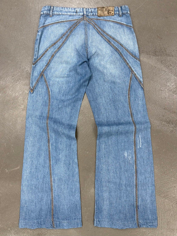 2000s Cavalli paneled jeans