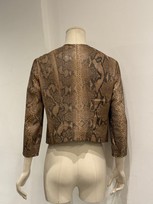 2000s Plein Sud phyton leather jacket