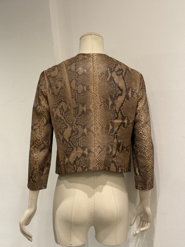 2000s Plein Sud phyton leather jacket