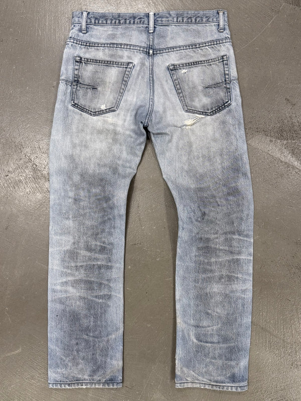 2000s Dior by Hedi Slimane faded jeans