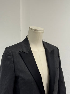 A/W2006 Dior by Hedi Slimane satin lapel tailored blazer