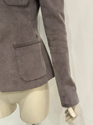 2010 Balenciaga by Nicolas Ghesquière asymmetric double breasted blazer