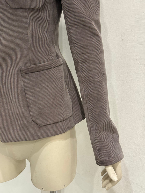 2010 Balenciaga by Nicolas Ghesquière asymmetric double breasted blazer