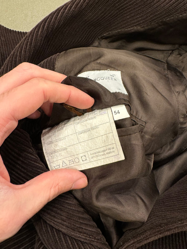 1990s Alexander McQueen corduroy coat