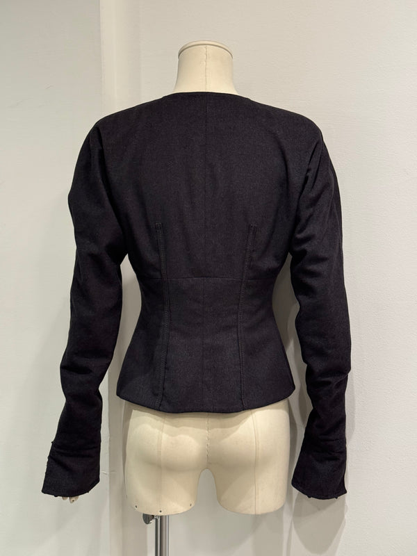 2000s Gianfranco Ferre fitted jacket with elongated sleeves