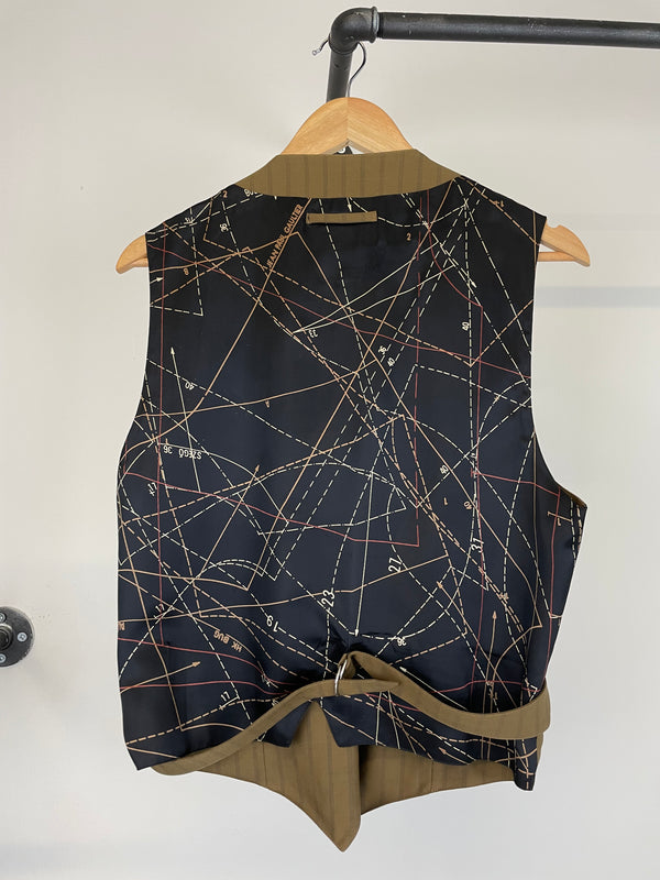 SS96 Jean Paul Gaultier cargo safari zipper blazer vest