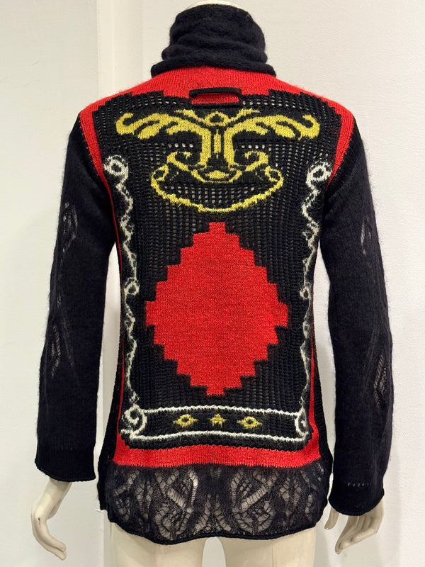 A/W2007 Jean Paul Gaultier intarsia crochet knit