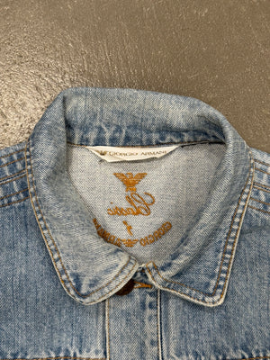 1990s Armani boxy denim jacket