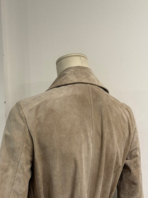 S/S1997 Gucci by Tom Ford suede leather trench coat