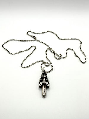 Chrome Hearts dagger pendant necklace