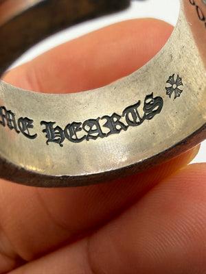 Chrome Hearts large scroll label ring