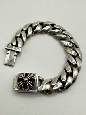 Chrome Hearts cross box cuban link bracelet