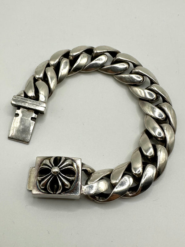 Chrome Hearts cross box cuban link bracelet