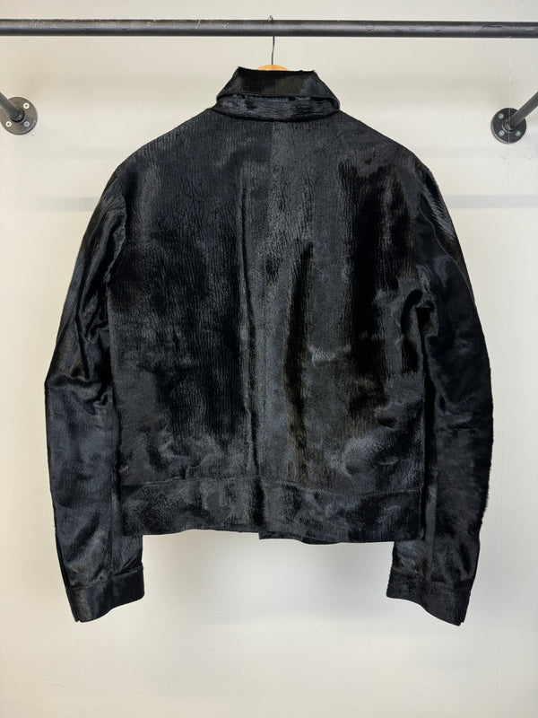 AW2013 Emporio Armani sample pony hair leather jacket