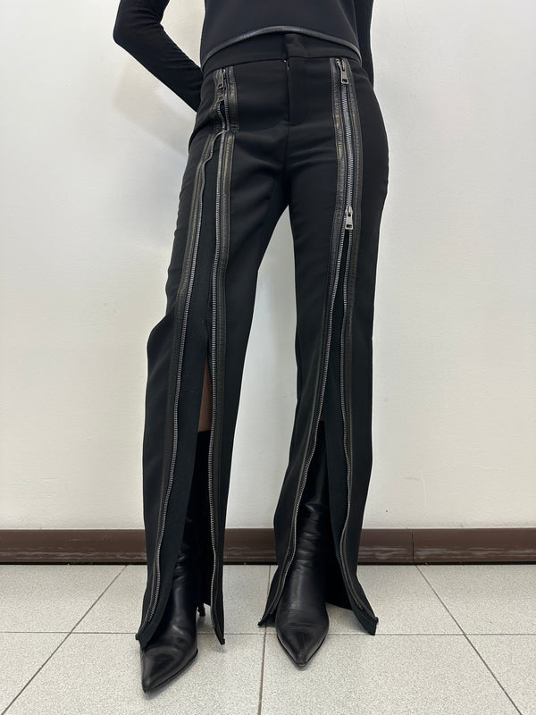 FW2001 Gucci by Tom Ford zipper runway leather pants