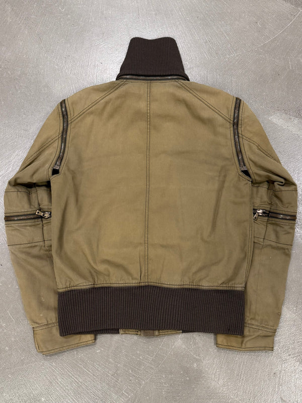 A/W2003 Dolce & Gabbana runway bomber jacket with multi pocket construction