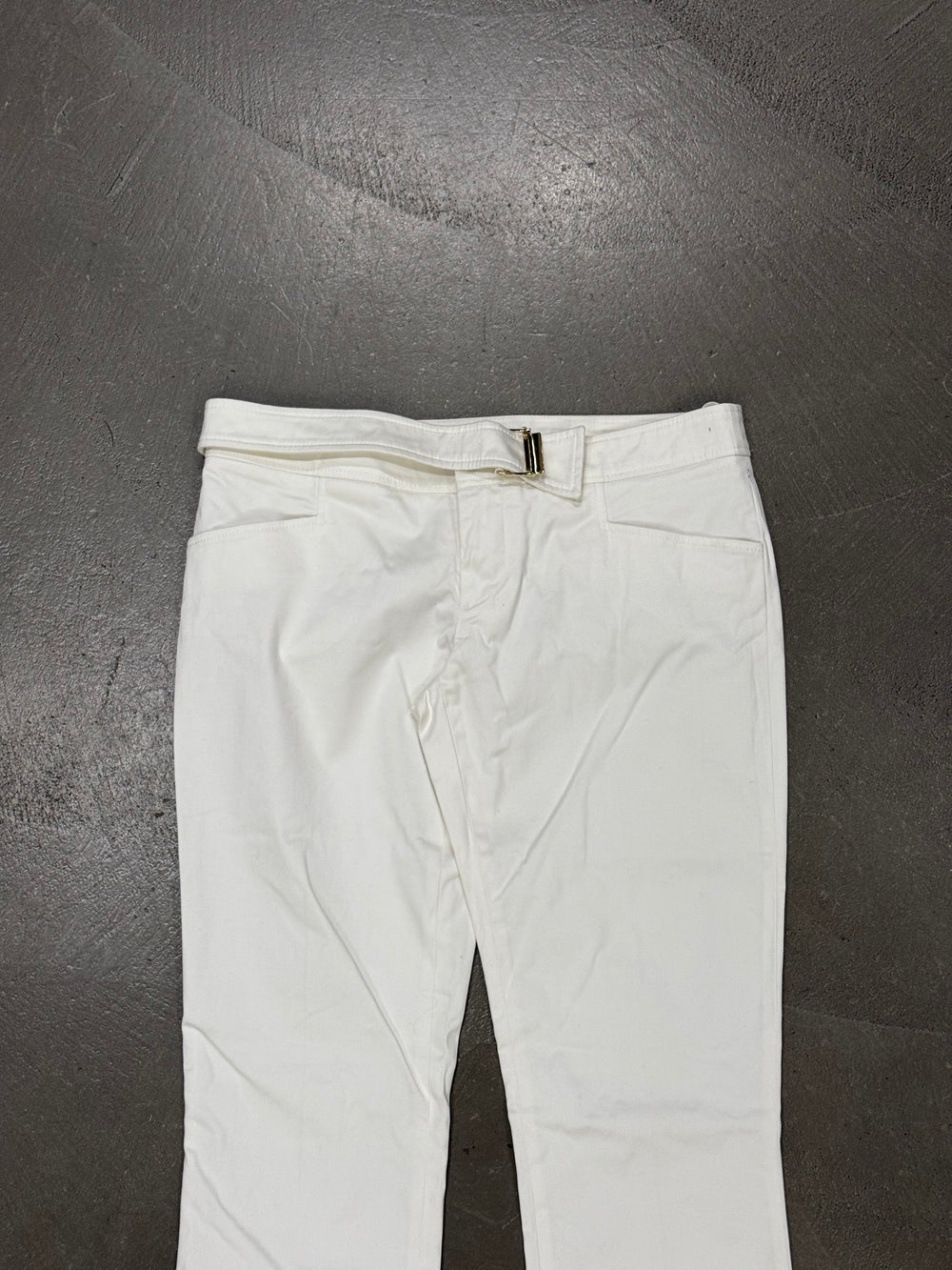 2004 Gucci by Tom Ford white Cotton pants