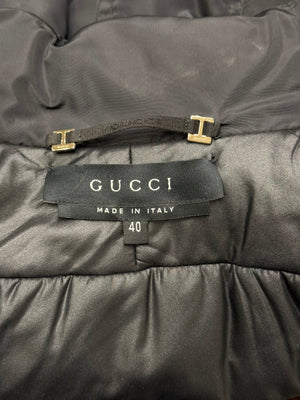 2004 Gucci by Tom Ford technical nylon paneled bomber jacket
