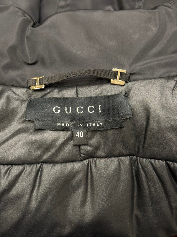 2004 Gucci by Tom Ford technical nylon paneled bomber jacket