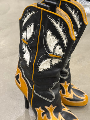 2000s Dolce & Gabbana runway western cowboy boots
