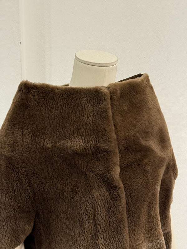 2010 Maison Margiela fur boat neck cape