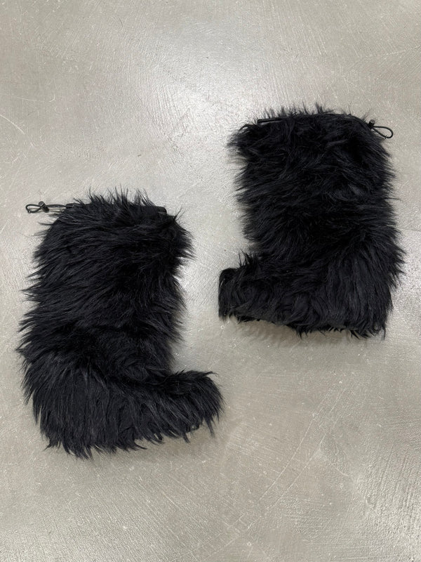 2000s Prada faux fur boots