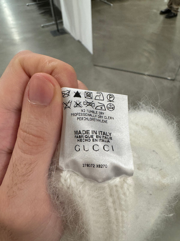 2000s Gucci angora furry sweater