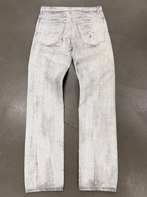 S/S2006 Dior by Hedi Slimane painted denim pants